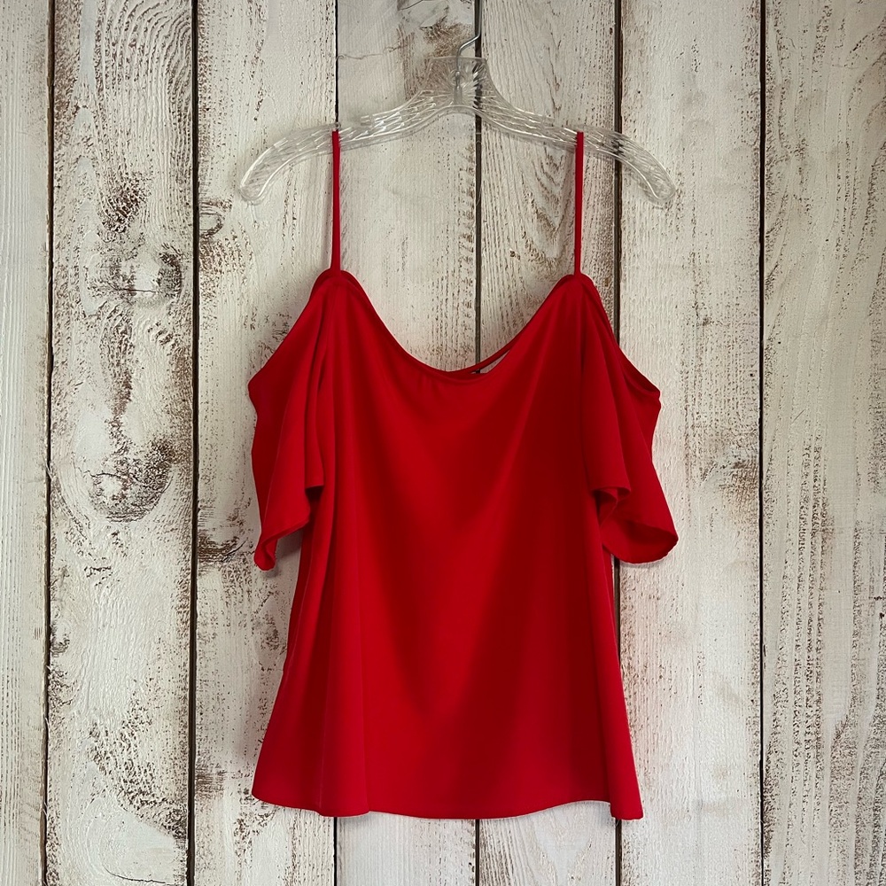 Nordstrom Off the Shoulder Red Top